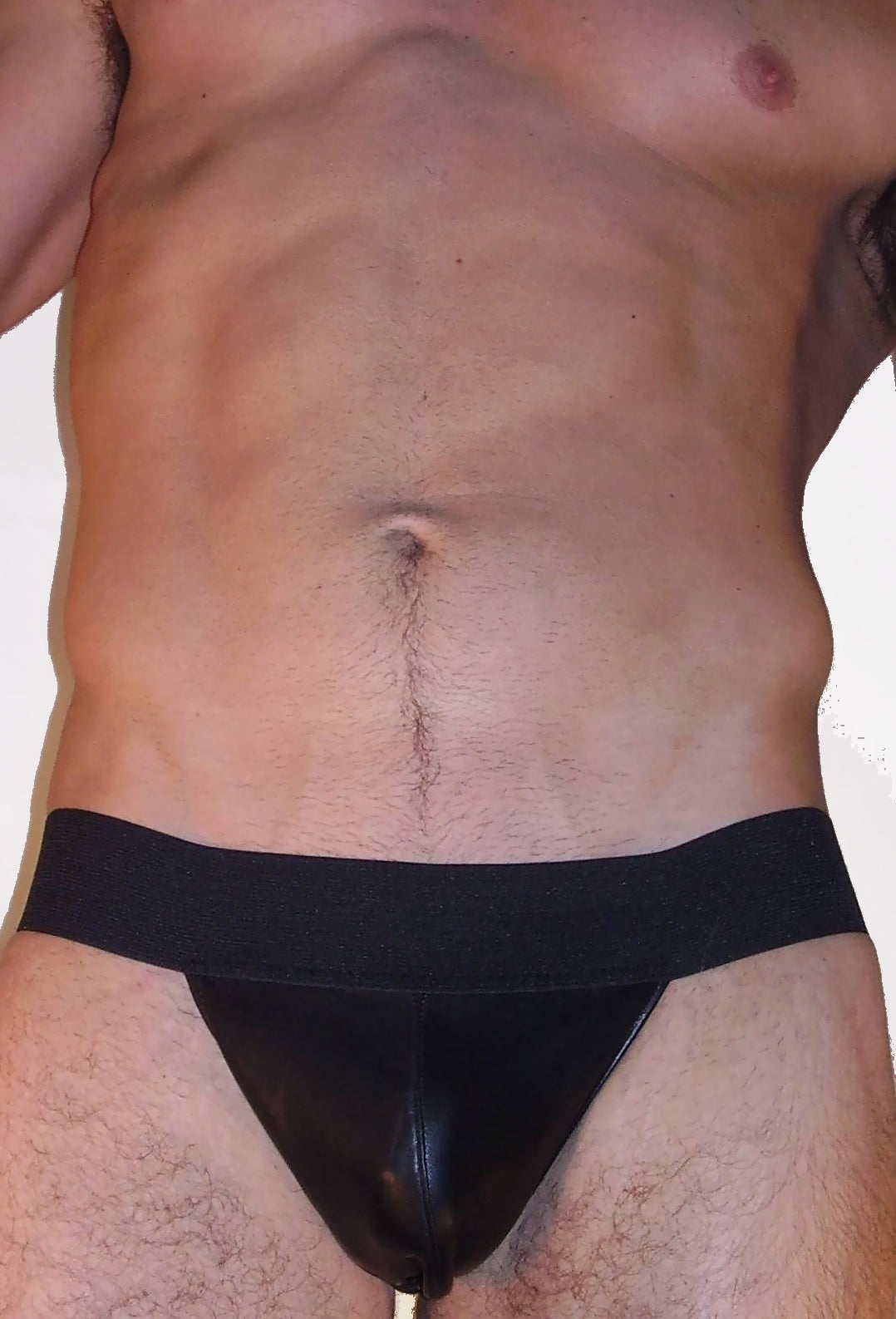 Pouch Style Leather Jockstrap