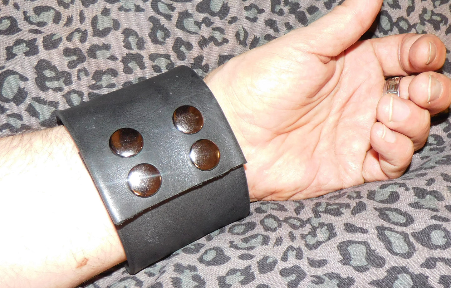 Leather Wrist Cuff Wallet