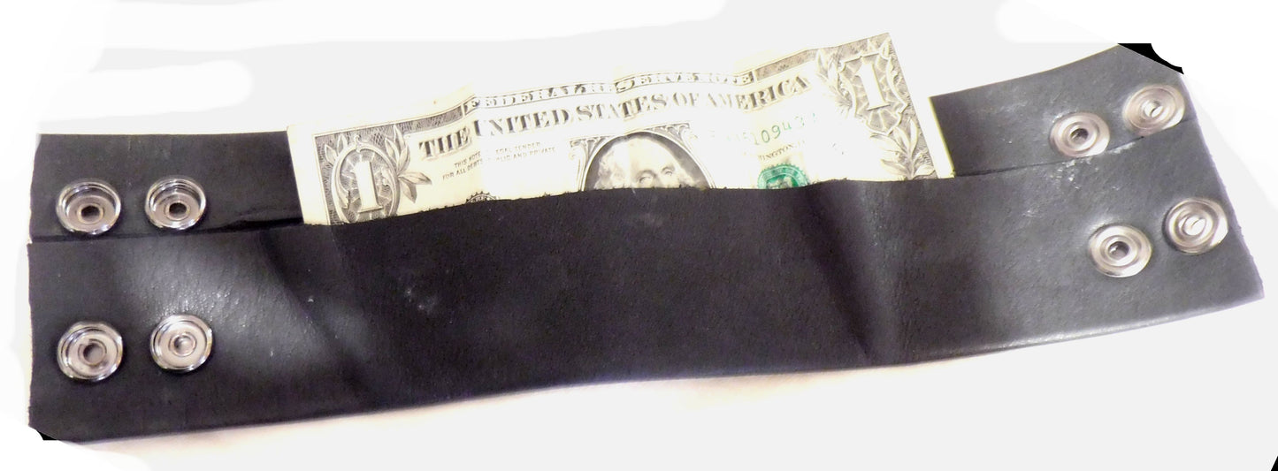 Leather Wrist Cuff Wallet