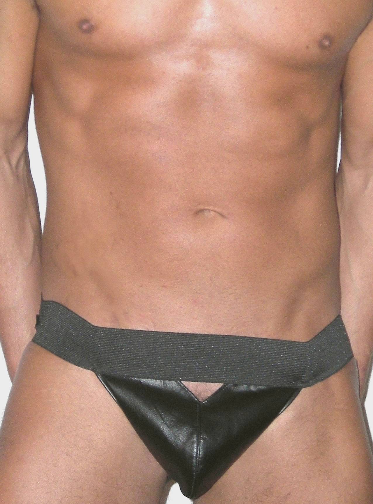 Peek-A-Boo Pouch Leather Jockstrap