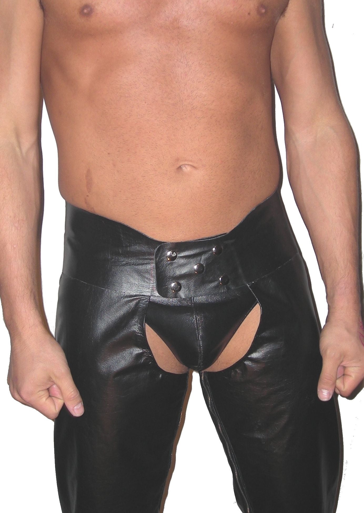 Black Leather Chaps