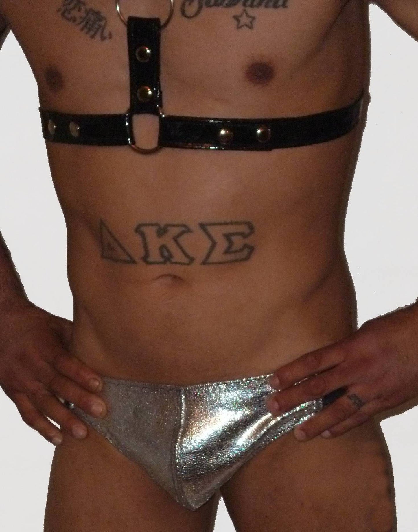 Metalic Leather Jockstrap