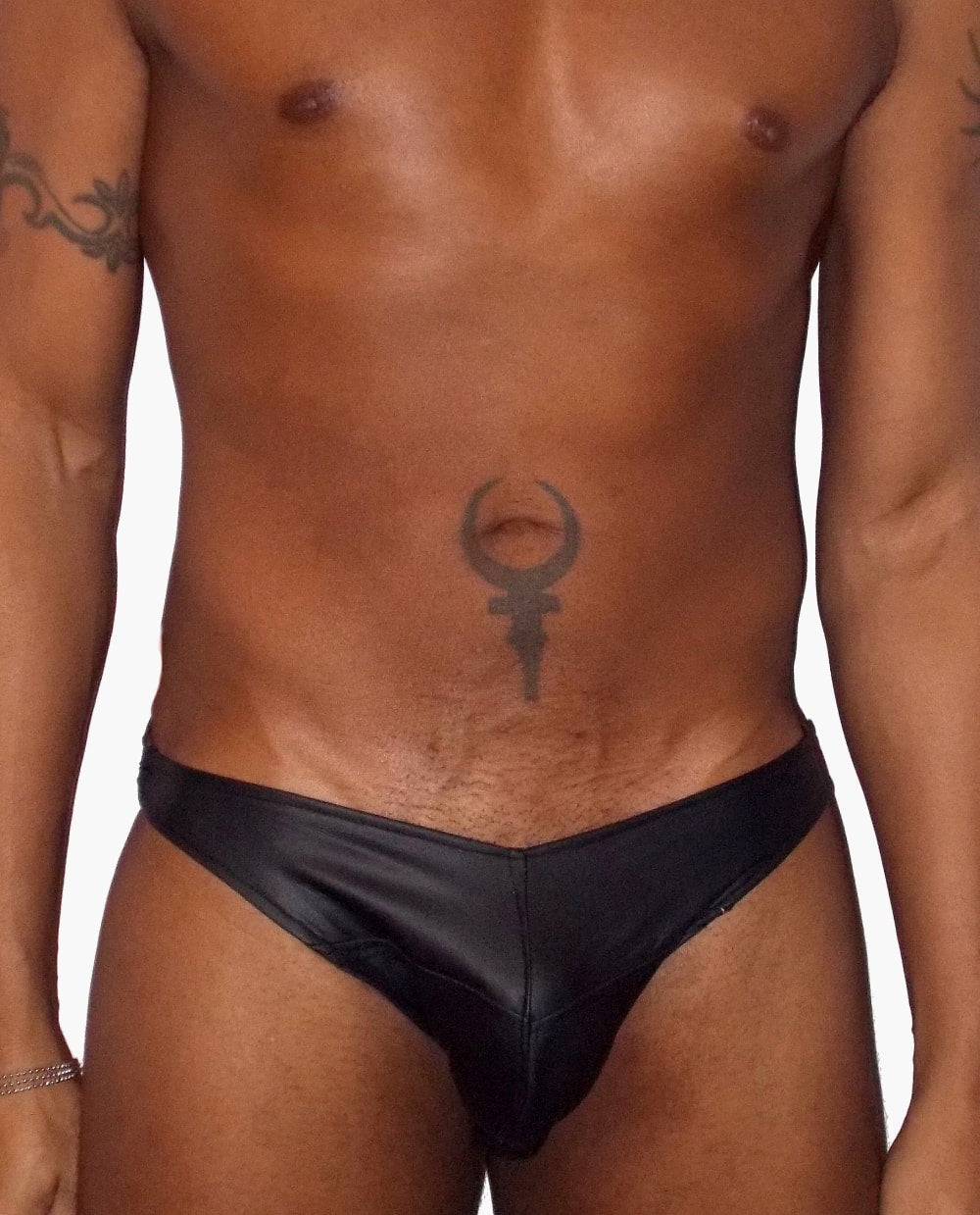 Adjustable All Leather Jockstrap