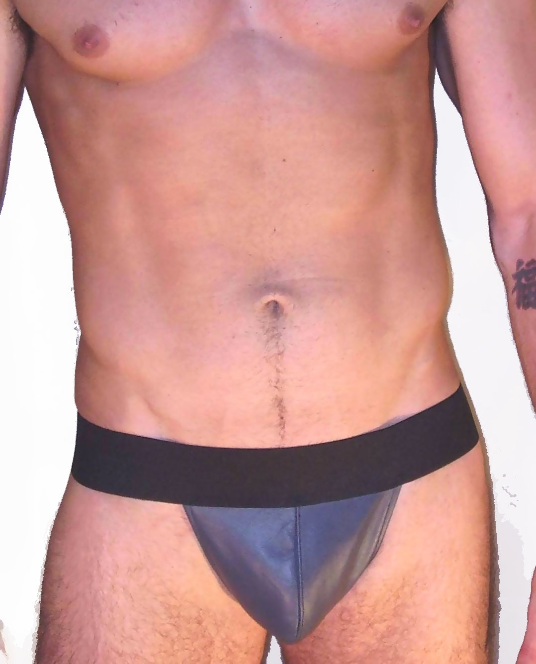 Pouch Style Leather Jockstrap