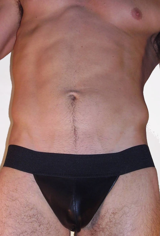 Pouch Style Leather Jockstrap
