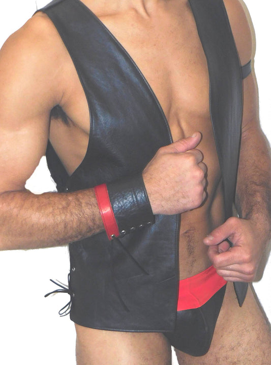 Laces Leather Vest