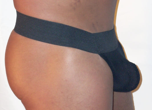 Sheer Mesh Strapless Pouch Jockstrap