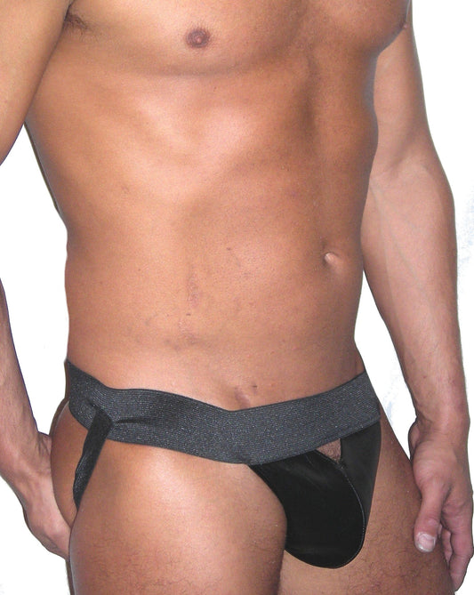 Peek-A-Boo Pouch Leather Jockstrap