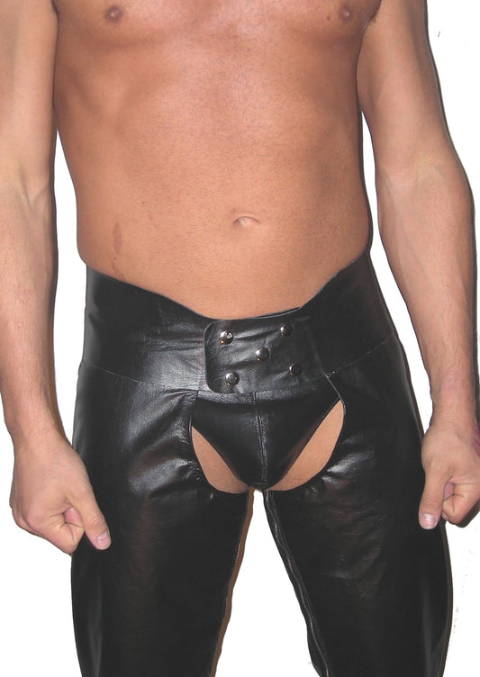 Black Leather Chaps