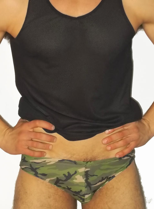 Camouflage Hybrid Jockstrap with Rings