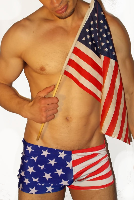 Stars and Stripes Brief Shorts