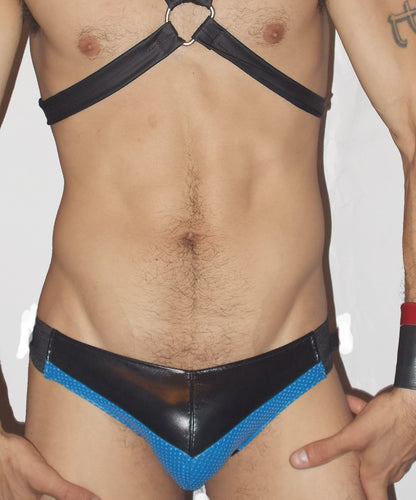 Color V Leather Jockstrap