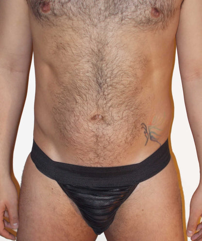 Shredded Leather Jockstrap