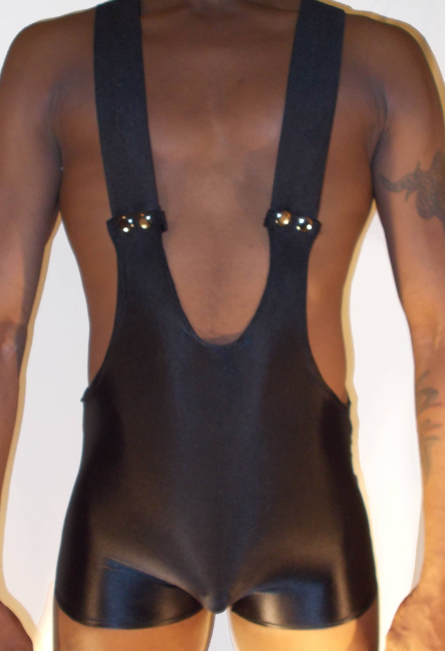 Snap Front Colorful Spandex Singlet