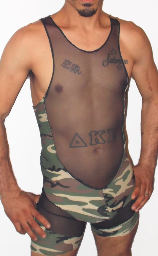 Mesh Camouflage Singlet