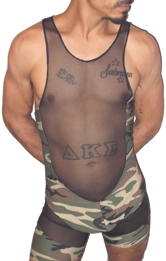 Mesh Camouflage Singlet
