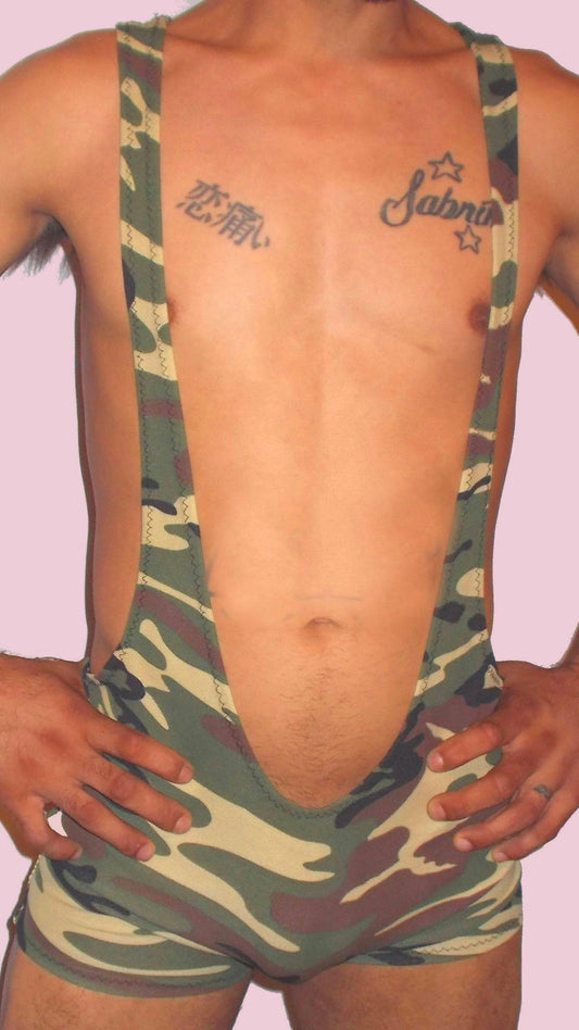 Camouflage Open Back Singlet
