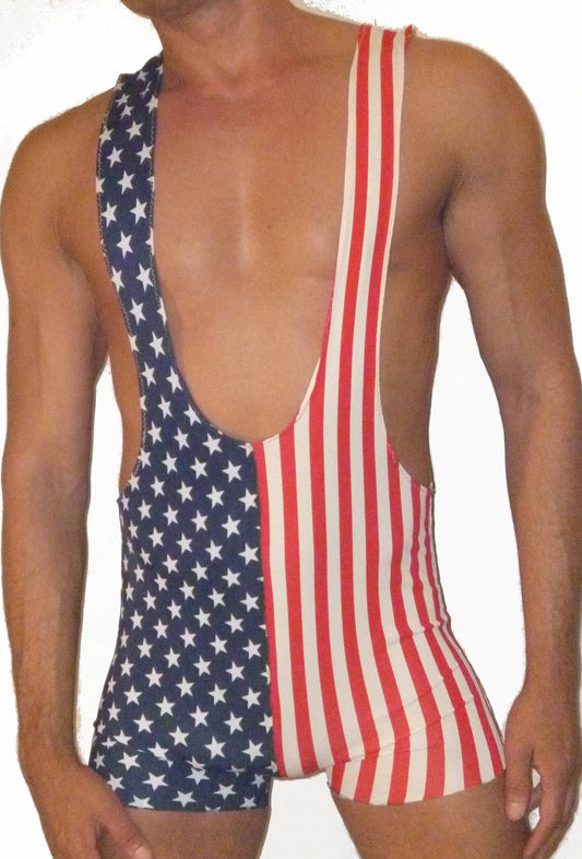 Stars and Stripes Open Back Singlet
