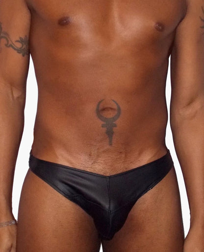 Adjustable All Leather Jockstrap