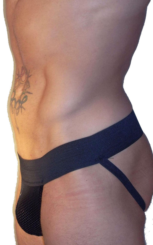 Pouch Perforated Leather Jockstrap