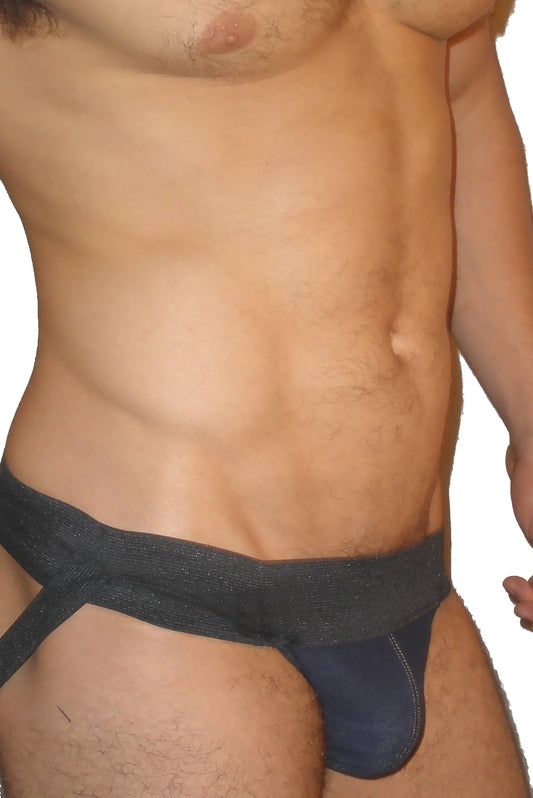 Blue Denim Pouch Jockstrap