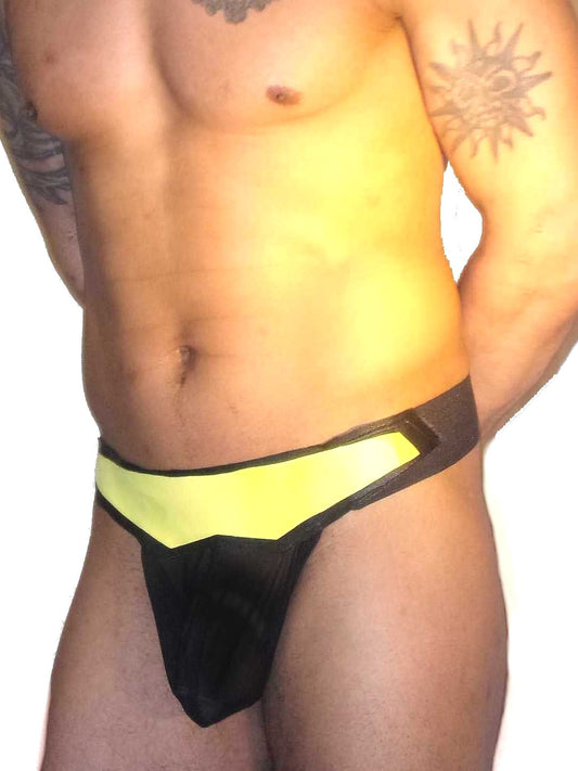 Gotham Leather and Mesh Pouch Jockstrap
