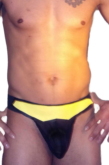 Gotham Leather and Mesh Pouch Jockstrap