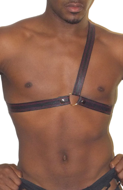 Asymmetrical Leather Harness