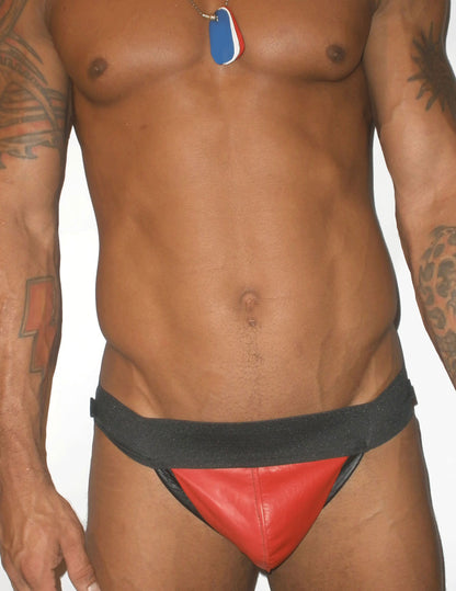 Outline Leather Pouch Jockstrap