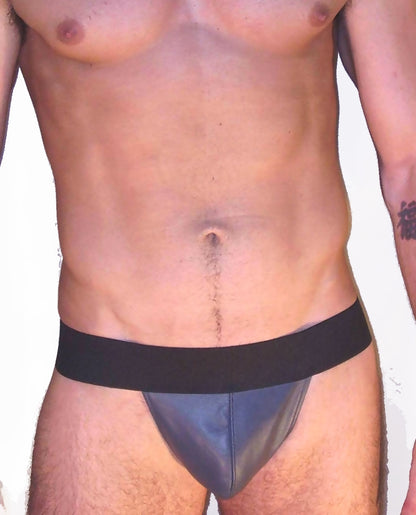 Pouch Style Leather Jockstrap