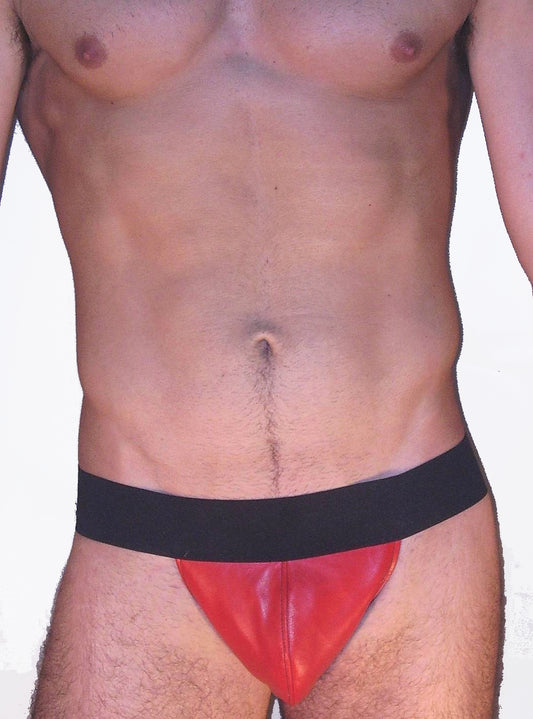 Pouch Style Leather Jockstrap