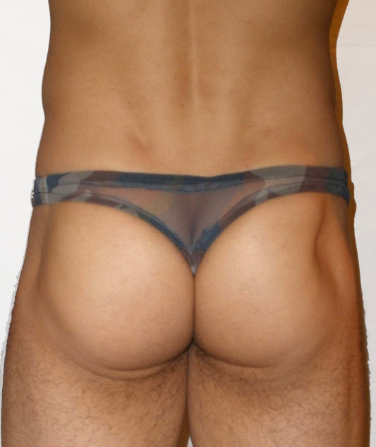 Sheer Mesh Thong
