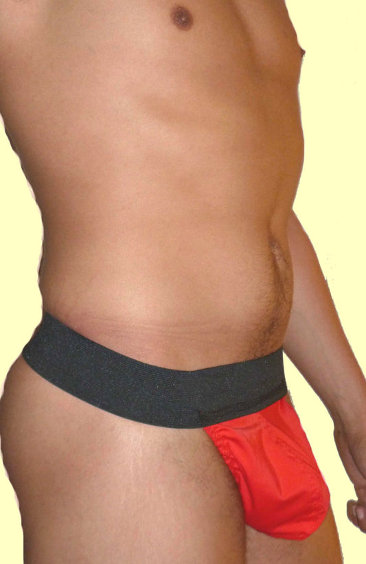 Strapless Pouch Leather Jockstrap