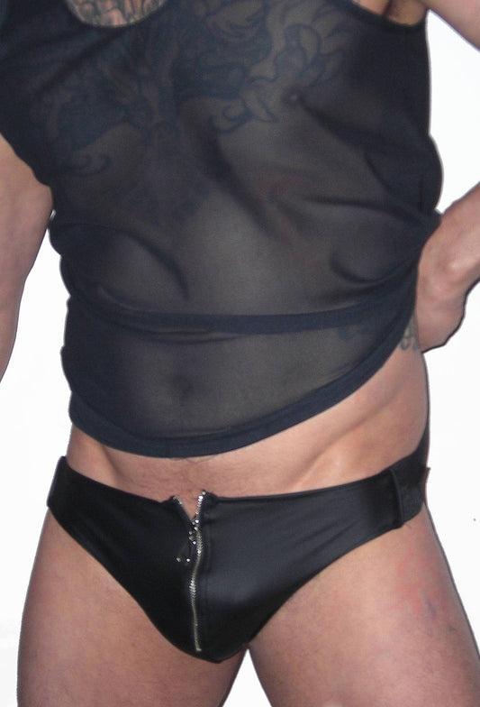 Zipper Neoprene Jockstrap